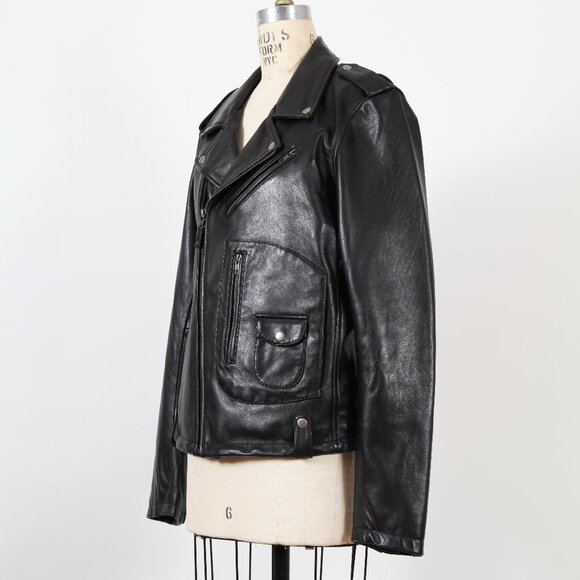 Whet Blu Anthony Black Leather Jacket - Picture 3 of 3